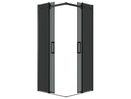 Душевой уголок Grossman Classic 300.K33.04.1010.21.10 100х100 с тонированным стеклом, в черном матовом профиле - фото 11