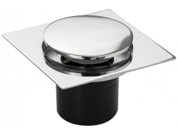 Душевой трап GFmark 1193 10x10 см хром Ø50 мм (Click Clack)