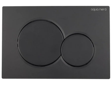 Смывная клавиша Aqua Nero AN-008.04 Slim 240x160x7 черная матовая