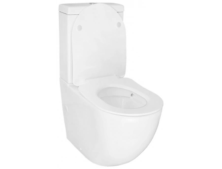 Унитаз-компакт Azario Renda AZ-8693 безободковый 615х365х840 - фото 9