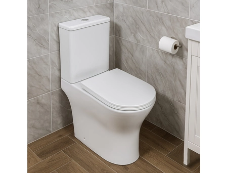 Унитаз-компакт Aqua Nero Link AN-016L торнадо, безободковый - фото 13