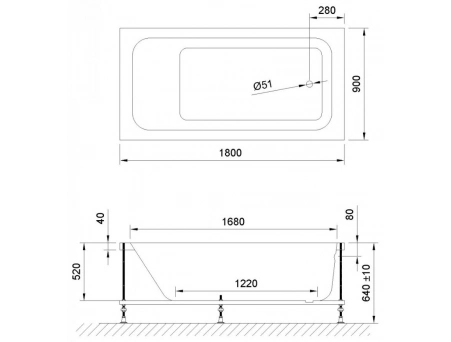 Акриловая ванна Royal Bath Accord Comfort 180х90 (с гидромассажем) 1181-01 - фото 3