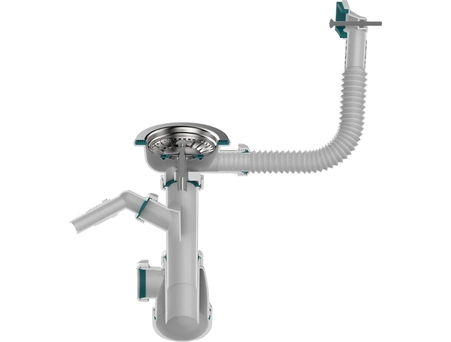 Сифон для мойки Aquant B0140-20-MR 3 1/2
