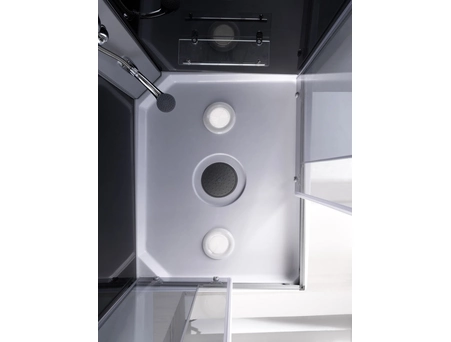 Душевая кабина Loranto CS-5180-13L G 100x80 левая, с низким поддоном, тонированным стеклом - фото 8