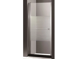 Душевая дверь AOclear NCB 33-1-28 80х190 хромированный профиль, прозрачное стекло с рисунком