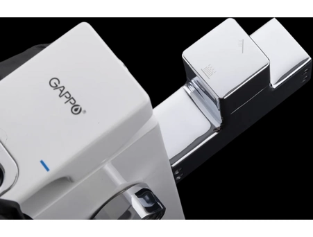 Душевая стойка со смесителем Gappo Futura G17 G2417-8 белый/хром - фото 5