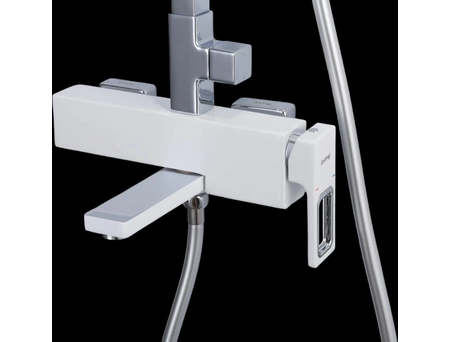 Душевая стойка со смесителем Gappo Futura G17 G2417-8 белый/хром - фото 3