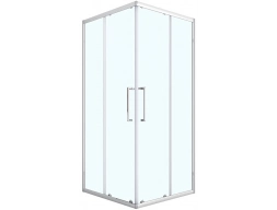 Душевой уголок Loranto CS-AB01C-100 100x100 хромированный профиль, прозрачное стекло
