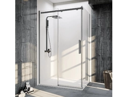 Душевой уголок Veconi Rovigo RV-070GR 120x100 профиль графит, прозрачное стекло