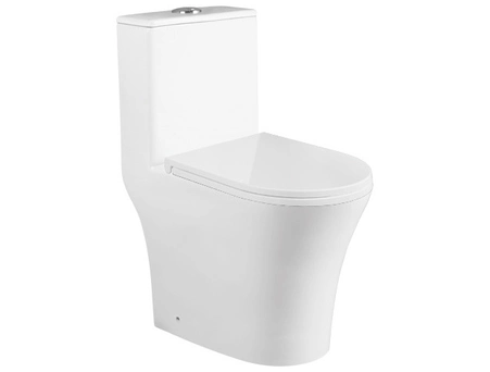 Унитаз моноблок Aqua Nero AN-040L торнадо, безободковый 600x340x740