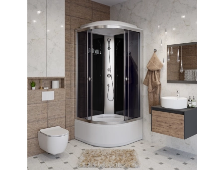 Душевая кабина Niagara Eco E100/40/TN 100x100 с высоким поддоном, тонированным стеклом - фото 3
