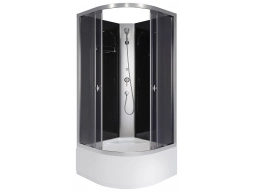 Душевая кабина Niagara Eco E80/40/TN/BK 80x80 высокий поддон, тонированное стекло