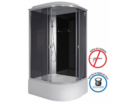 Душевая кабина Niagara Eco E120/90/40L/TN 120x90 с высоким поддоном, тонированным стеклом - фото 2