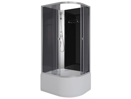 Душевая кабина Niagara Eco E90/70/40L/TN/BK 90x70 с высоким поддоном, тонированным стеклом