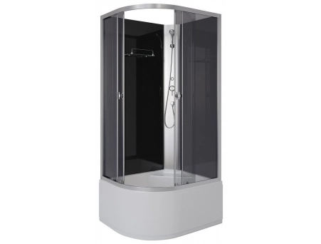 Душевая кабина Niagara Eco E90/80/40R/TN/BK 90x80 с высоким поддоном, тонированным стеклом