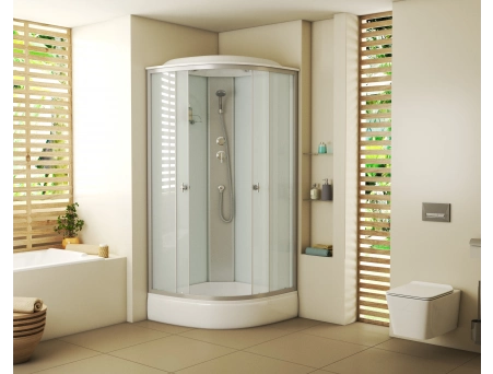 Душевая кабина Niagara Eco E80/26/MT 80x80 со средним поддоном, матовым стеклом - фото 2