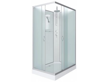 Душевая кабина Niagara Classic NG-43085-14QBKT 100x80 с низким поддоном, матовым стеклом 430853QBKT