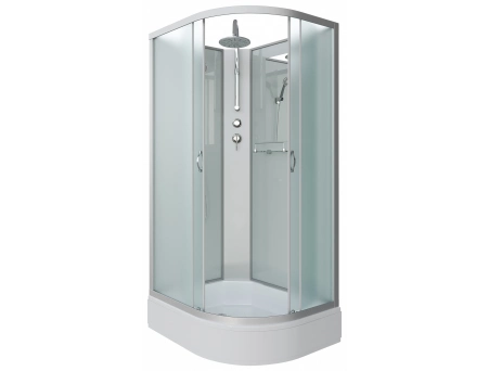 Душевая кабина Niagara Classic NG-33084-14LBKT 100x80 со средним поддоном, матовым стеклом 330844LBKT