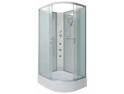 Душевая кабина Niagara Classic NG-33084-14LBKG 100x80 средний поддон, матовое стекло