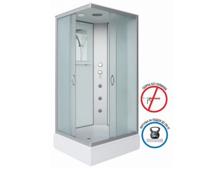 Душевая кабина Niagara Classic NG-33984-14QG 90x80 со средним поддоном, матовым стеклом 339844QG - фото 2