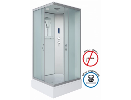 Душевая кабина Niagara Classic NG-33984-14QP 90x80 со средним поддоном, матовым стеклом 339844QP - фото 2