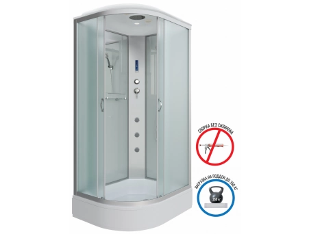 Душевая кабина Niagara Classic NG-33984-14RF 90x80 со средним поддоном, матовым стеклом 339844RF - фото 2