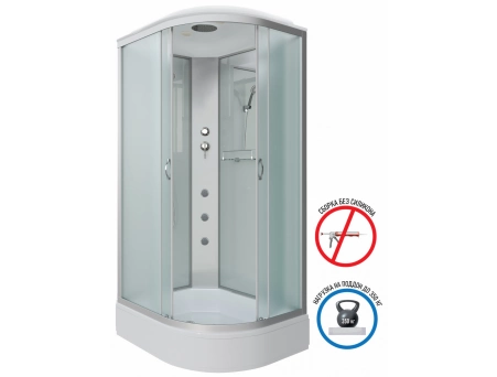Душевая кабина Niagara Classic NG-33974-14LG 90x70 со средним поддоном, матовым стеклом 339744LG - фото 3