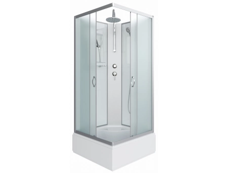 Душевая кабина Niagara Classic NG-1108-14BKT 90x90 со средним поддоном, матовым стеклом 11081424BKT
