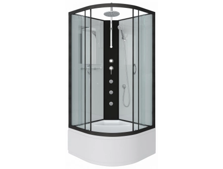 Душевая кабина Niagara Classic NG-6707-14BKTG 80x80 с высоким поддоном, прозрачным стеклом 67071414BKTG