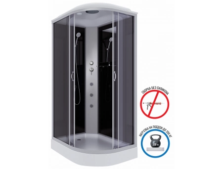 Душевая кабина Niagara Classic NG-3512-14LG 120x80 с низким поддоном, тонированным стеклом 35121433LG - фото 2