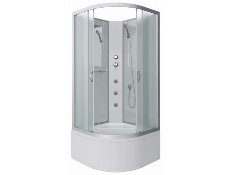Душевая кабина Niagara Classic NG-2307-14BKG 80x80 с высоким поддоном, матовым стеклом 23071424BKG