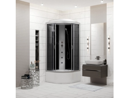 Душевая кабина Niagara Classic NG-2508-14G 90x90 с высоким поддоном, тонированным стеклом 25081434G - фото 3