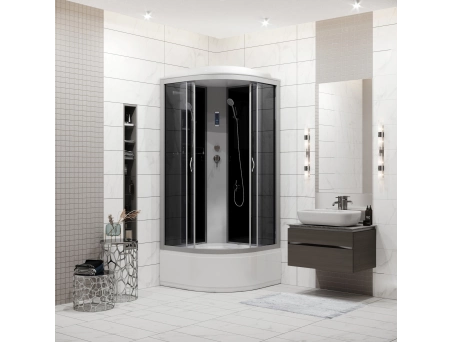 Душевая кабина Niagara Classic NG-2508-14P 90x90 с высоким поддоном, тонированным стеклом 25081434P - фото 3