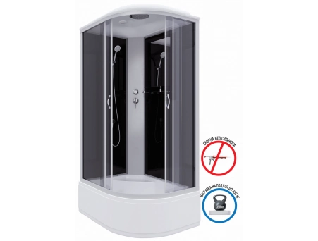 Душевая кабина Niagara Classic NG-2510-14L 120x80 с высоким поддоном, тонированным стеклом 25101434L - фото 2