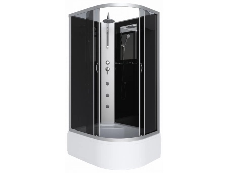 Душевая кабина Niagara Classic NG-2510-14LBKTG 120x80 с высоким поддоном, тонированным стеклом 25101434LBKTG