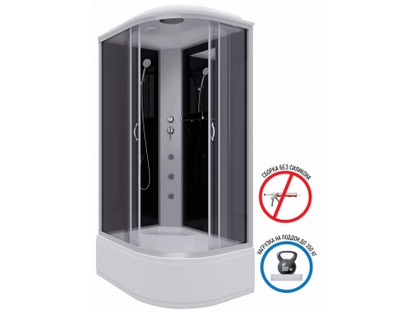 Душевая кабина Niagara Classic NG-2510-14LG 120x80 с высоким поддоном, тонированным стеклом 25101434LG - фото 2