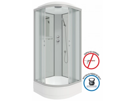Душевая кабина Niagara Classic NG-3302-14 100x100 со средним поддоном, матовым стеклом 33021424 - фото 2