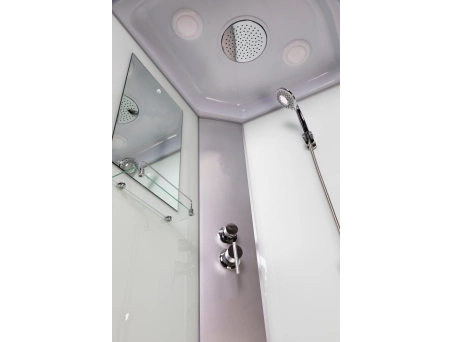 Душевая кабина Niagara Classic NG-33084-14RP 100x80 со средним поддоном, матовым стеклом 330844RP - фото 12