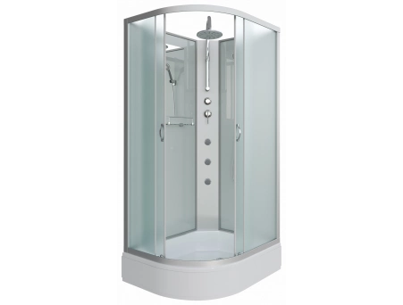 Душевая кабина Niagara Classic NG-33084-14RBKTG 100x80 со средним поддоном, матовым стеклом 330844RBKTG