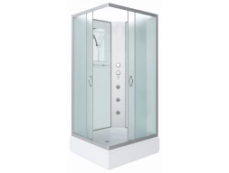 Душевая кабина Niagara Classic NG-33084-14QBKG 100x80 средний поддон, матовое стекло