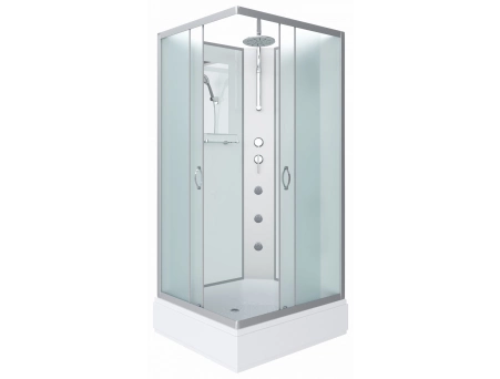 Душевая кабина Niagara Classic NG-33084-14QBKTG 100x80 со средним поддоном, матовым стеклом 330844QBKTG
