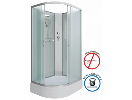 Душевая кабина Niagara Classic NG-33294-14RBK 120x90 со средним поддоном, матовым стеклом 332944RBK - фото 2