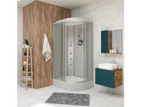 Душевая кабина Niagara Classic NG-33184-14LG 110x80 со средним поддоном, матовым стеклом 331844LG - фото 3