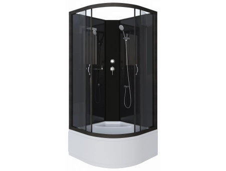 Душевая кабина Niagara Classic NG-6508-14BK 90x90 с высоким поддоном, тонированным стеклом 65081434BK