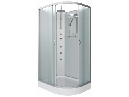 Душевая кабина Niagara Classic NG-3312-14LBKTG 120x80 с низким поддоном, матовым стеклом 33121423LBKTG