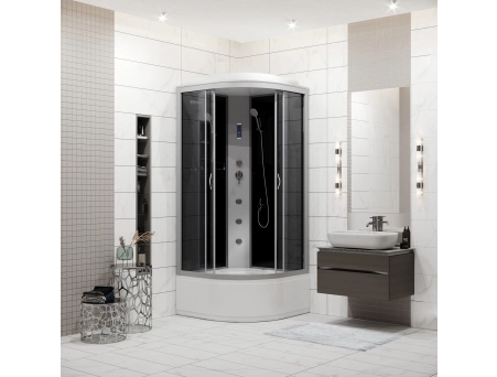 Душевая кабина Niagara Classic NG-2507-14F 80x80 с высоким поддоном, тонированным стеклом 25071434F - фото 3