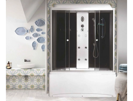 Душевая кабина Niagara Ultra NG-5150-01 150x70 с высоким поддоном, тонированным стеклом 51500134 - фото 2