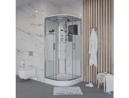 Душевая кабина Niagara Ultra NG-301-01 90x90 с низким поддоном, комбинированным стеклом (прозрачным, матовым) 3010164 - фото 2