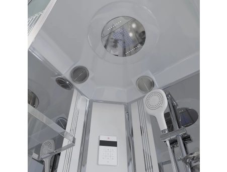 Душевая кабина Niagara Ultra NG-702-01 100x100 с низким поддоном, прозрачным стеклом с рисунком 7020164 - фото 4