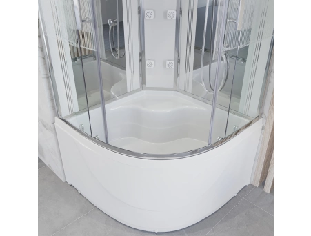 Душевая кабина Niagara Ultra NG-708-01 90x90 с высоким поддоном, прозрачным стеклом с рисунком 7080164 - фото 7